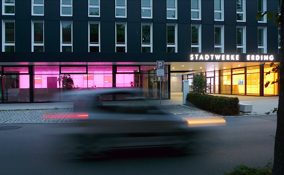 DIE WERFT - Kundenzentrum und Veranstaltungs-Foyer mit Ausstellung - Stadtwerke Erding